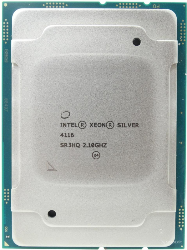 Intel Xeon silver 4116, 2.10 GHz, SR3HQ